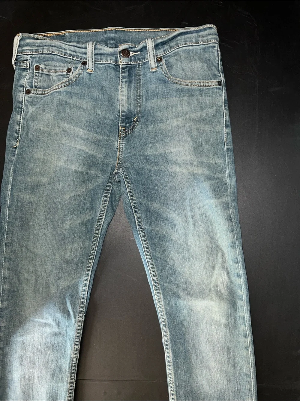 Levi's Men's Light Blue Skinny Jeans Size 30x32